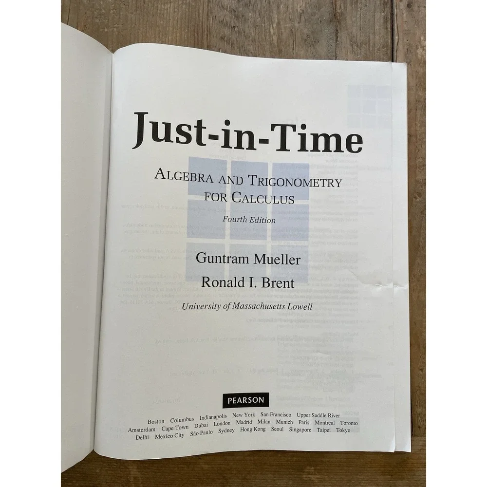 Just in Time Algebra and Trigonometry for Calculus 4th edition - 9780321671042‎